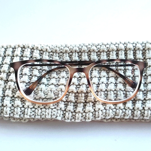 Zenni Unisex Premium Square Tortoise Shell Glasses 7813125 - Picture 2 of 9